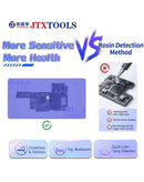 Detector de cortos JTX IR-3 con almohadilla, herramienta esencial para microsoldadura y reparación de componentes electrónicos.