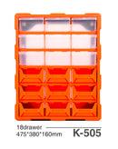 Encuentra la caja de almacenamiento Kailiwei K-505 con 18 cajones para organizar tus objetos en Guatemala.