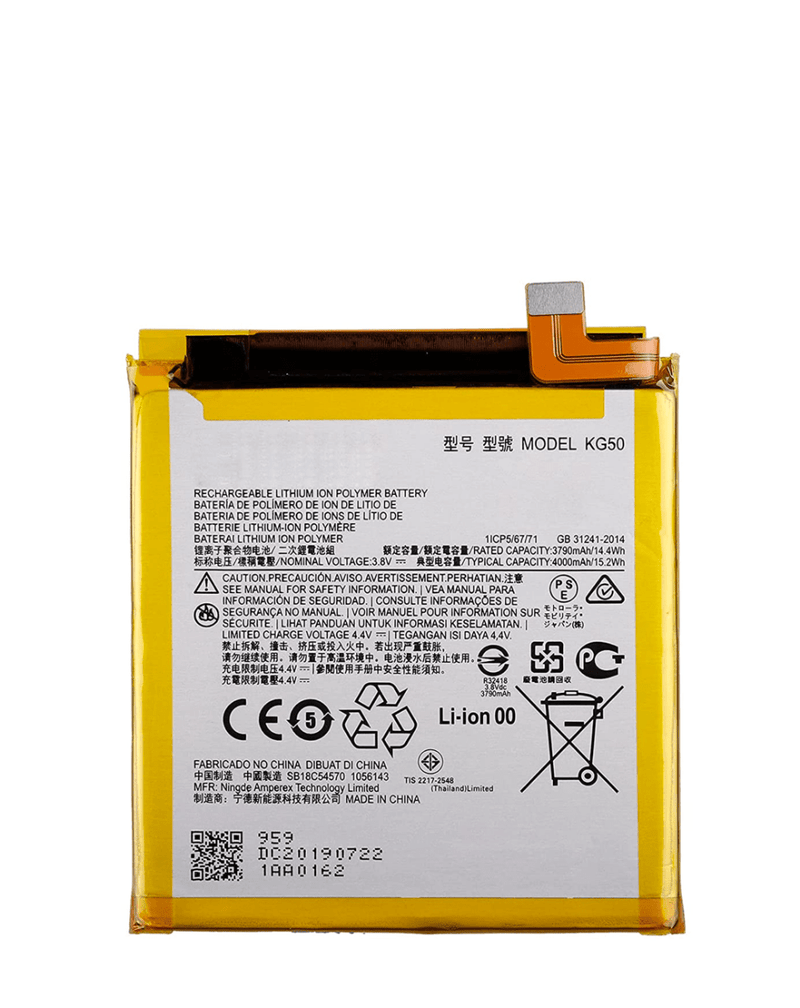 Reparación de batería para Motorola Moto One Hyper XT2027 KG50 en Guatemala con partes originales de bajo PPLCD.