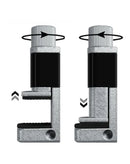 Set de 4 abrazaderas ajustables KAIGEXIN KGX-999, plateadas, para fijación y herramientas.