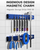Tira magnética Kaigexin KGX-B39 para almacenamiento de herramientas, color negro, ideal para organizar taller.