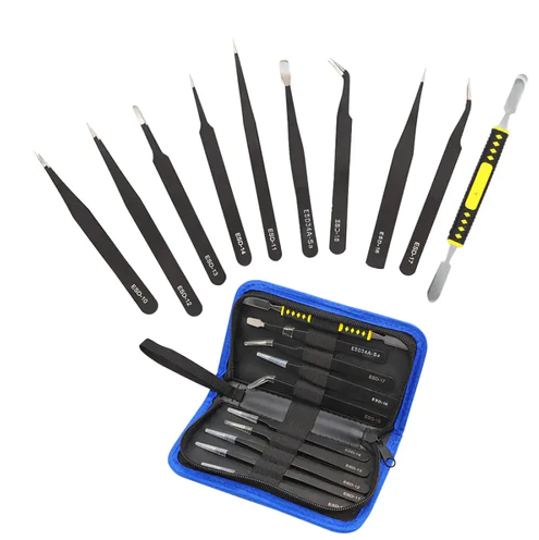 Kit de pinzas antiestaticas de presición