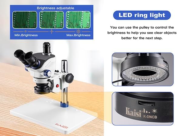 Compra el microscopio de soldadura profesional Kaisi TX-350E en Guatemala para tus reparaciones con la mejor calidad.