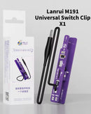 Clip de encendido universal LANRUI M191 plateado, accesorio automotriz de metal para reparación de vehículos.