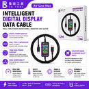 Cable de datos LUBAN AV-Line Max con pantalla digital inteligente para reparación de componentes electrónicos.