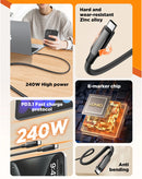 Encuentra el puerto de carga LDNIO LC921-240W PD-3.1 en Guatemala para una carga rápida de 240W con USB C-C.