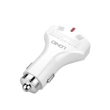 Encuentra el cargador de auto LDNIO C60P PD QC3.0 dual USB A+C en Guatemala para una carga rápida y eficiente en tu vehículo.