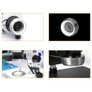 Lámpara anular ajustable de 72 LED de alta luminosidad para microscopio en Guatemala.