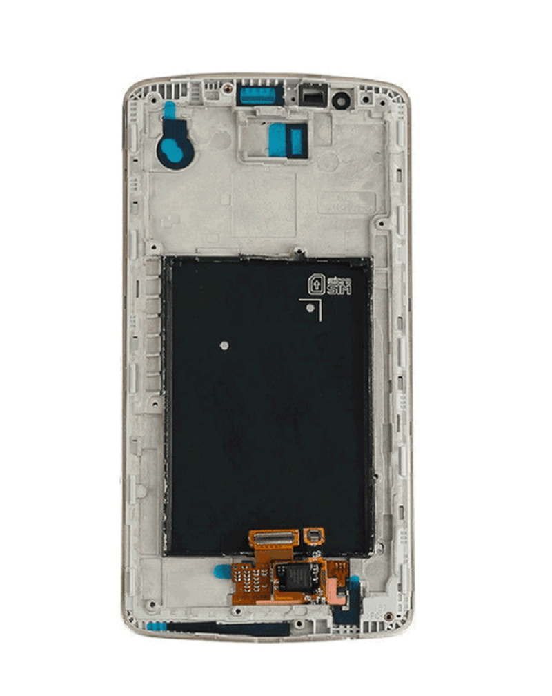 Reparación de pantalla LG G3 (D850) en Guatemala, venta al por mayor de pantallas LCD de color dorado.