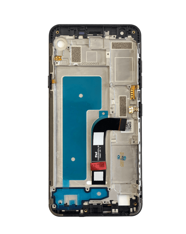 Encuentra el marco de pantalla negro para LG K30 2019, Aristo 4+ y otros modelos en Guatemala, ideal para reparaciones en talleres autorizados.