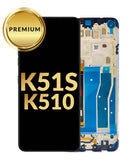Reparación de pantalla con marco para LG K51s en Guatemala.