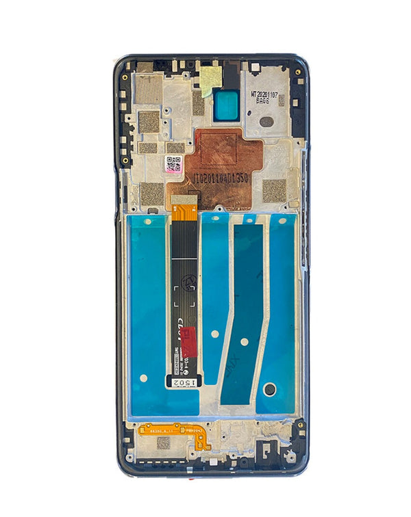 Reparación de pantalla con marco LG K92 5G en Guatemala - Pantalla LCD de color titanio gray disponible en taller mayorista.