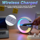 Encuentra en Guatemala el cargador inalámbrico multifuncional 3 en 1 con bocina Bluetooth y luz nocturna de SlowBack.
