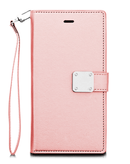 Protege tu iPhone 11 Pro Max con una elegante funda billetera de cuero color Rose Gold en Guatemala.