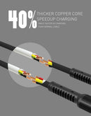 Cable USB-A a Lightning LDNIO LS63 gris de 3 pies para carga rápida de 12W.