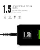 Cable USB-A a Lightning LDNIO LS63 gris de 3 pies para carga rápida de 12W.