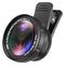 Lente de camara dos en uno para celular 37mm. Fish Eye y Proximidad.