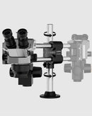 Brazo articulado doble para microscopio LuoWei Xuanjia, soporte ajustable para reparación electrónica y accesorios de taller.