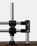 Brazo articulado doble para microscopio LuoWei Xuanjia, soporte ajustable para reparación electrónica y accesorios de taller.