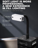 Lámpara de escritorio LED flexible LuoWei LS04 con atenuación continua, ideal para lectura y luz de relleno.