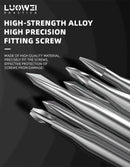 Set de destornilladores con rodamientos lisos de aleación magnética de alta calidad, ideal para reparaciones y mantenimiento en Guatemala.