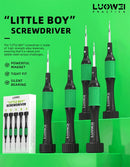 Set de destornilladores con rodamientos lisos de aleación magnética de alta calidad, ideal para reparaciones y mantenimiento en Guatemala.