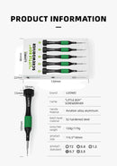 Set de destornilladores con rodamientos lisos de aleación magnética de alta calidad, ideal para reparaciones y mantenimiento en Guatemala.