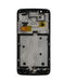 Reparación de pantalla con marco para Motorola Moto G5 (XT1670) en Guatemala, pantalla LCD en color negro.