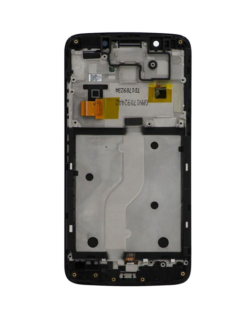 Reparación de pantalla con marco para Motorola Moto G5 (XT1670) en Guatemala, pantalla LCD en color negro.