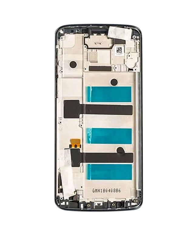 Reparación de pantalla azul con marco original para Motorola Moto G6 Plus en Guatemala.