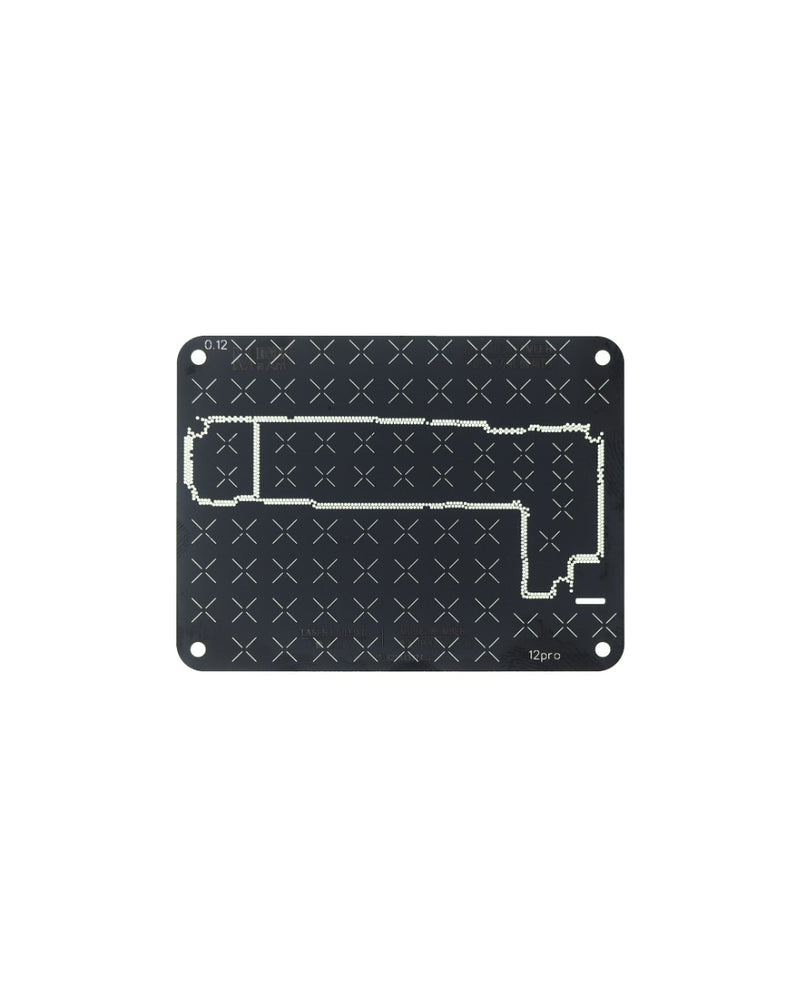 Encuentra la mejor plantilla de reballing BGA para iPhone 12 en Guatemala en MaAnt, el mayorista de herramientas de reparación de placas base.