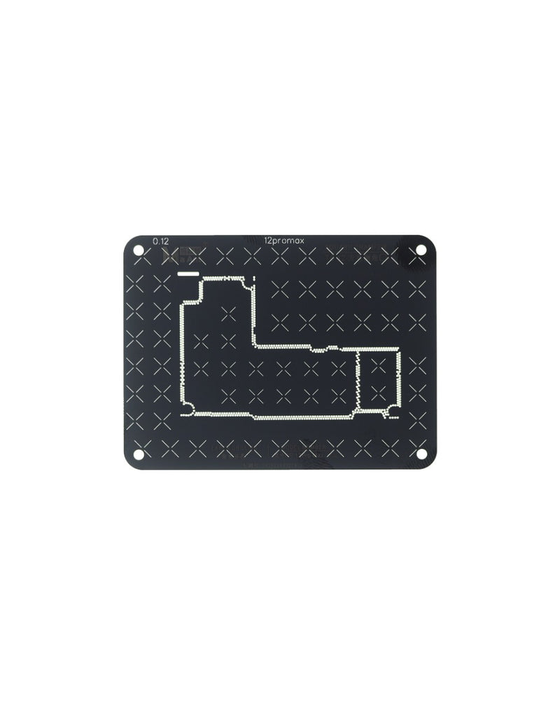 Encuentra la mejor plantilla de reballing BGA para iPhone 12 en Guatemala en MaAnt, el mayorista de herramientas de reparación de placas base.