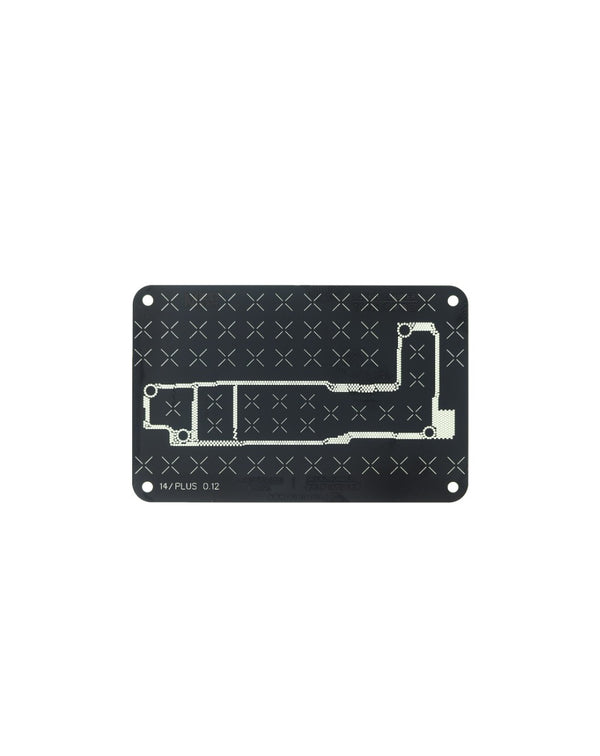 Mayorista en Guatemala de capas intermedias para placa madre de iPhone 14 con stencil de reballing BGA MaAnt.