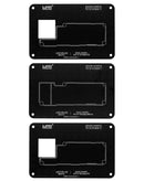 Stencil BGA de 0.12mm para iPhone 15 en Guatemala, ideal para reparaciones de placa base en talleres especializados.