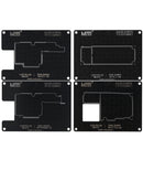 Set de stencil para reballing BGA de 0.12mm compatible con iPhone X a 15 Pro Max en Guatemala.