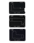 Set de stencil para reballing BGA de 0.12mm compatible con iPhone X a 15 Pro Max en Guatemala.