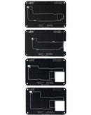 Set de stencil para reballing BGA de 0.12mm compatible con iPhone X a 15 Pro Max en Guatemala.