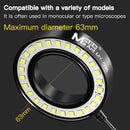 Luz anular ajustable MaAnt MY-035 para microscopios disponible en Guatemala en tiendas especializadas en equipos ópticos y de laboratorio.