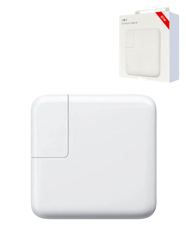 Encuentra en Guatemala adaptadores de corriente Macbook USB-C de 87W en SlowBack, especialistas en reparaciones de dispositivos Apple.
