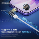 Adaptador magnético USB-C 540 grados SlowBack para carga rápida de 240W, ideal para teléfonos y accesorios.