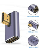 Adaptador magnético 8K recto macho a hembra SlowBack, ideal para conexión HDMI de video y accesorios laptop.