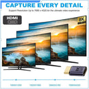 Adaptador magnético HDMI 8K macho a hembra, doble cara, para TV, laptop y monitor. Conexión rápida SlowBack.
