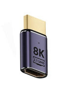 Adaptador magnético HDMI 8K macho a hembra, doble cara, para TV, laptop y monitor. Conexión rápida SlowBack.