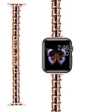 Compra la exclusiva correa de acero color rosa dorado y negro para tu iWatch 42/44/45/49mm en Guatemala.