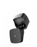 Cargador inalámbrico magnético Max Charge de 15W para coche, negro, con fuerte sujeción para carga rápida y segura.
