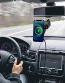 Cargador inalámbrico magnético Max Charge de 15W para coche, negro, con fuerte sujeción para carga rápida y segura.