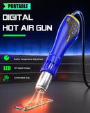 Pistola de calor digital portátil Mechanic 958HT con pantalla LCD, ideal para trabajos de reparación y soldadura electrónica.