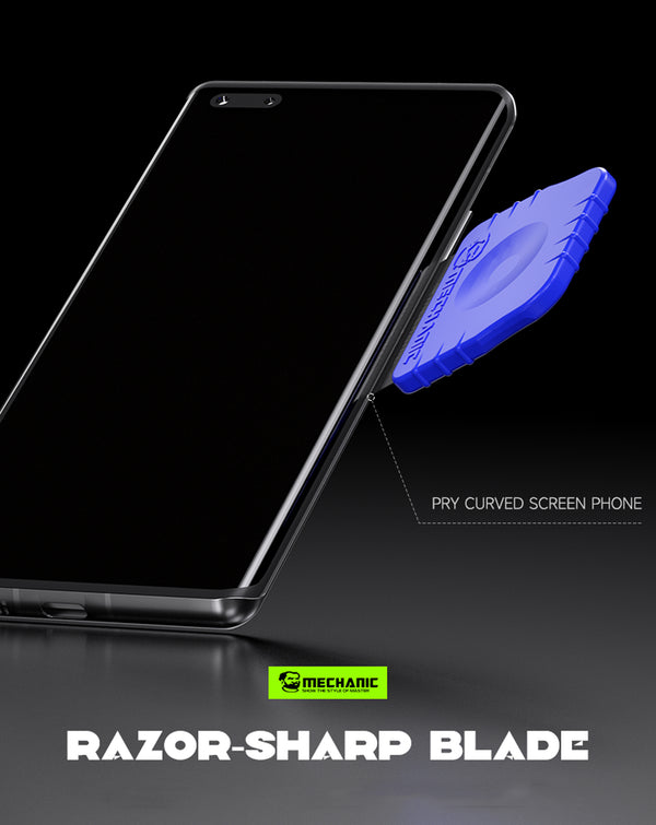 Comprar cuchillas duras y afiladas Mechanic Renying 003 para apertura de pantalla y remoción de pegamento en Guatemala.