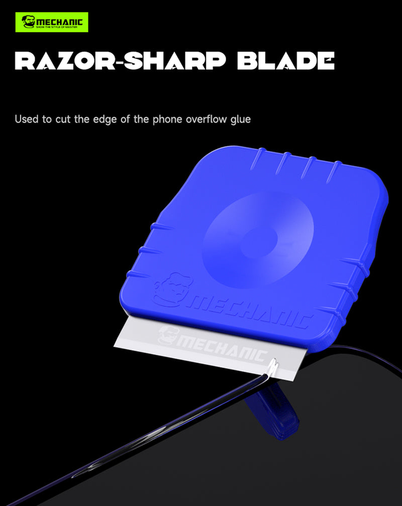 Comprar cuchillas duras y afiladas Mechanic Renying 003 para apertura de pantalla y remoción de pegamento en Guatemala.