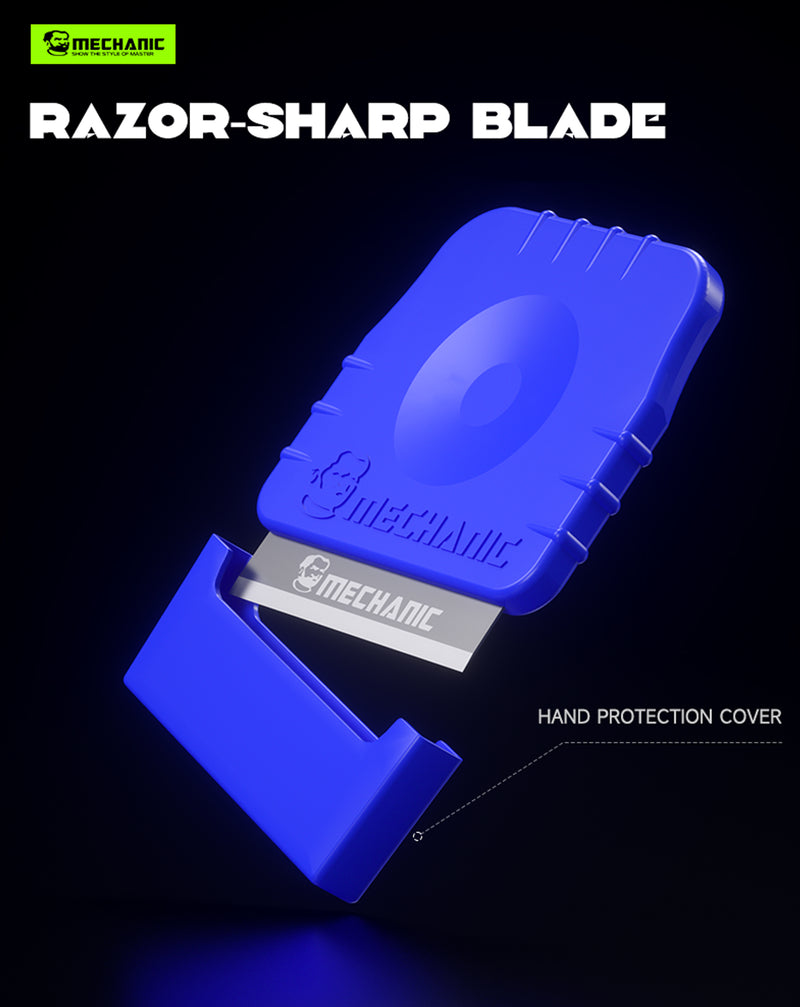 Comprar cuchillas duras y afiladas Mechanic Renying 003 para apertura de pantalla y remoción de pegamento en Guatemala.